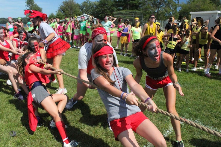 Kinder in einem kreativen Feriencamp